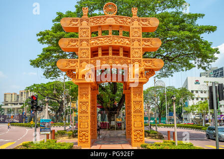 Kuala Lumpur, Malaysia - 22. August 2018: torana Tor, ein Geschenk der Regierung von Indien nach Malaysia Stockfoto