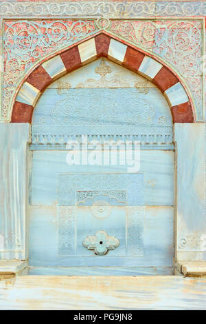 Detail der er Brunnen von Ahmed III in Istanbul, Türkei Stockfoto