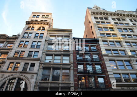 Senken Sie Manhattan View, NYC, USA. Stockfoto