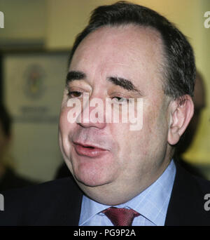 Alex Salmond. Der ehemalige Führer und MSP der Scottish National Party in Schottland. Stockfoto