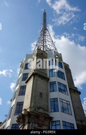 Die BBC Television Tower im Alexandra Palace Stockfoto