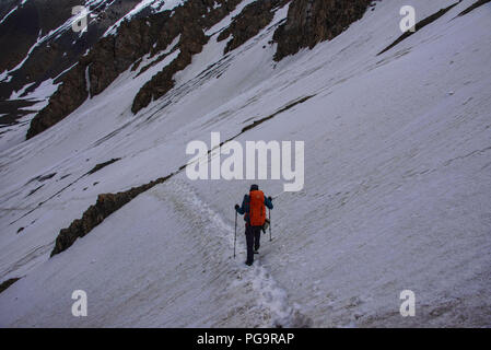 Trekking auf dem epischen Höhen von Alay route, Alay, Kirgistan Stockfoto