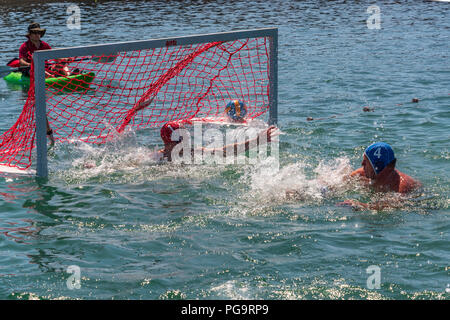 Lyme Splash Meer Wasser Polo Meisterschaften Stockfoto