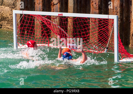 Lyme Splash Meer Wasser Polo Meisterschaften Stockfoto