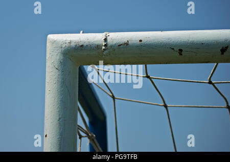 Ecke auf Ziel Tor, Ansicht schließen Stockfoto