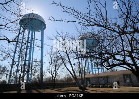 Murphy Dorf, North Augusta, South Carolina ist eine Gemeinschaft von rund 2000 Irische Reisende, die dort Ende der 60er Jahre angesiedelt. Sie kauften Land, folgend der Rat der katholischen Priester Vater Murphy, die hatte auch eine katholische Kirche, St. Edward, in Murphy Dorf gebaut. Stockfoto