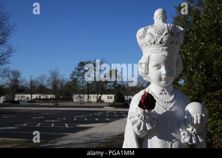 Murphy Dorf, North Augusta, South Carolina ist eine Gemeinschaft von rund 2000 Irische Reisende, die dort Ende der 60er Jahre angesiedelt. Sie kauften Land, folgend der Rat der katholischen Priester Vater Murphy, die hatte auch eine katholische Kirche, St. Edward, in Murphy Dorf gebaut. Stockfoto