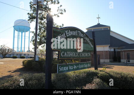 Murphy Dorf, North Augusta, South Carolina ist eine Gemeinschaft von rund 2000 Irische Reisende, die dort Ende der 60er Jahre angesiedelt. Sie kauften Land, folgend der Rat der katholischen Priester Vater Murphy, die hatte auch eine katholische Kirche, St. Edward, in Murphy Dorf gebaut. Stockfoto