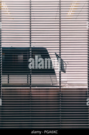 Die U-Bahn Am Flughafen in Singapur über Abzuweichen. Stockfoto