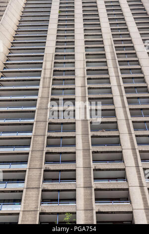 Eine typische Ansicht im Barbican Centre in London Stockfoto