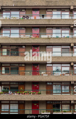 Eine typische Ansicht im Barbican Centre in London Stockfoto