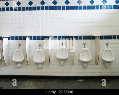 Herrentoilette, São Paulo, Brasilien Stockfoto