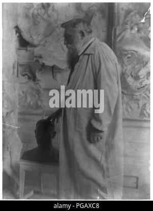 Auguste Rodin, drei viertel länge Porträt Stockfoto