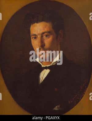 Augusto Ballerini - Retrato de Lucio Correa Morales 1878. Stockfoto