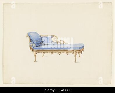 Augustus Charles Pugin - Design für ein Sofa im neugotischen Stil- Stockfoto