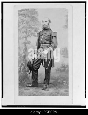 Österreichischen Admiral Wilhelm Freiherr von Tegetthoff, full-length Portrait, Vorderseite Stockfoto