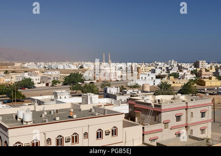 Typische Ansicht der Wohngebäude in Sur Oman Stockfoto