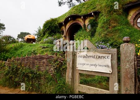 Hobbiton, der Shire Stockfoto
