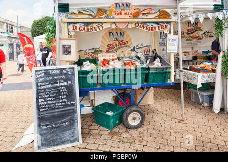 2. Juni 2018: Plymouth, Devon, Großbritannien - ein Fisch an Geschmack Fest, Plymouth, Devon, UK Abschaltdruck Stockfoto