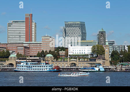 Landungsbrücken, Hamburg, Deutschland Stockfoto