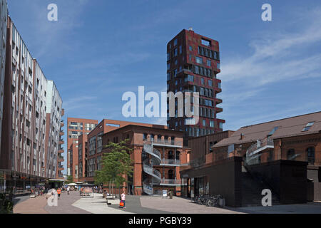 Ueberseeboulevard, HafenCity, HafenCity (Hafen City), Hamburg, Deutschland Stockfoto