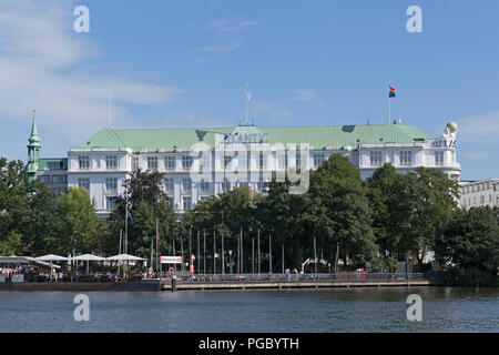 Hotel Atlantic, Außenalster (Außenalster), Hamburg, Deutschland Stockfoto