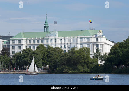 Hotel Atlantic, Außenalster (Außenalster), Hamburg, Deutschland Stockfoto