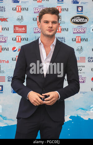 48Th Giffoni Film Festival 2018, Italien Mit: Jeremy Irvine Wo: SA, Italien Wann: 25 Aug 2018 Quelle: IPA/WENN.com ** Nur für die Veröffentlichung in Großbritannien, den USA, Deutschland, Österreich, Schweiz ** verfügbar Stockfoto