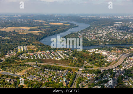 Dilldorfer Höhe, Neubau im Bereich der Biegung der Baldeneysee, allbau Essen Dilldorf, Essen, Ruhrgebiet, Nordrhein-Westfalen, Deutschland, DEU, Stockfoto