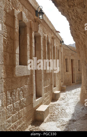 Kloster am Berg der Versuchung in Jericho, Palästina Stockfoto