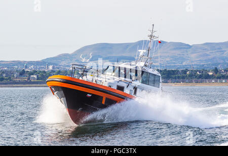 Pilot Boot am Fluss Forth Stockfoto