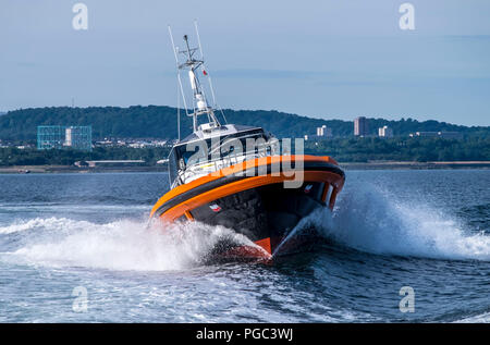 Pilot Boot am Fluss Forth Stockfoto