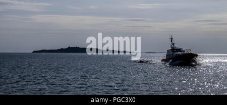 Pilot Boot am Fluss Forth Stockfoto