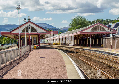 Aviemore Station Stockfoto