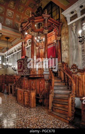 Italien Veneto Padova: Jüdisches Museum - die Synagoge Stockfoto