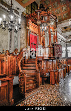 Italien Veneto Padova: Jüdisches Museum - die Synagoge Stockfoto