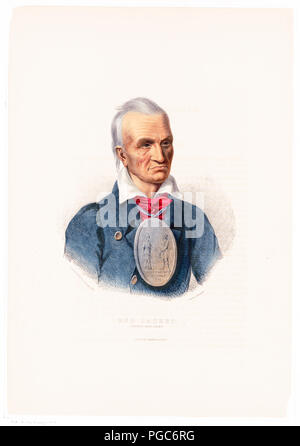 Rote Jacke. Seneca Krieg Chief Stockfoto