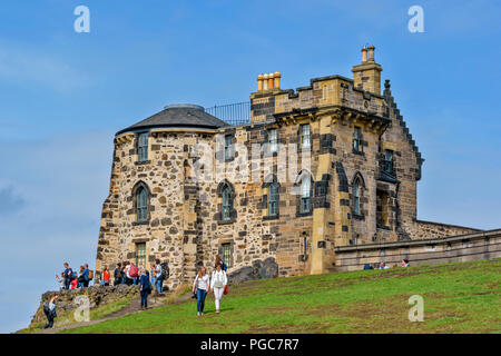 EDINBURGH SCHOTTLAND CALTON HILL DAS ALTE OBSERVATORIUM HAUS Stockfoto