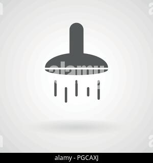 Einfache Dusche Symbol, Vektor, Abbildung, eps-Datei Stock Vektor