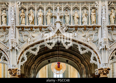 Detail von st. Peters gotische Kathedrale in Leuven, Belgien Stockfoto