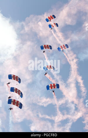 RAF Parachute team Stockfoto