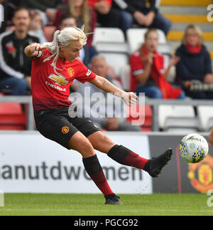 Von Manchester United Alex Greenwood während der Reifen von Continental Cup, Gruppe zwei North Gleiches an Leigh Sports Village. Stockfoto