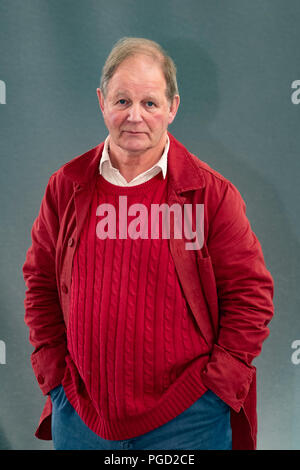 Edinburgh, Schottland, Großbritannien. 25 August, 2018. Abgebildet; Michael Morpurgo der Kinder Thema und die Köpfe hinter, Krieg Pferd, Flamingo Junge und Privaten friedlich. Credit: Iain Masterton/Alamy leben Nachrichten Stockfoto