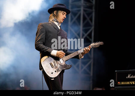 Portsmouth, Großbritannien 24. August 2018. Die Libertines bei siegreichen Festival © Alex Bailey/Alamy leben Nachrichten Stockfoto