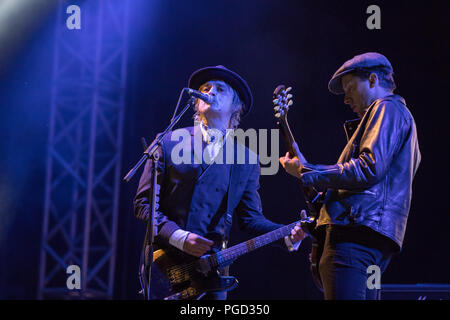 Portsmouth, Großbritannien 24. August 2018. Die Libertines bei siegreichen Festival © Alex Bailey/Alamy leben Nachrichten Stockfoto