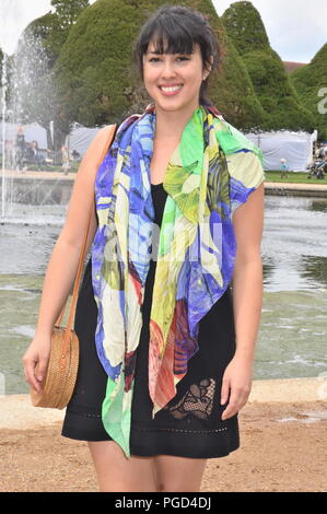 Melissa Hemsley, Essen und Kochen besucht Hampton Court Palace Food Festival, Hampton Court, East Molesey, Surrey UK Credit: michael Melia/Alamy Live News 25.08.18 Stockfoto