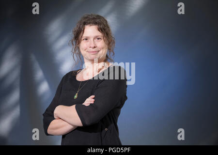 Edinburgh, Großbritannien. 25 August, 2018. Roxanne Bouchard, der kanadische Schriftsteller, dargestellt an der Edinburgh International Book Festival. Edinburgh, Schottland. Bild von Gary Doak/Alamy leben Nachrichten Stockfoto