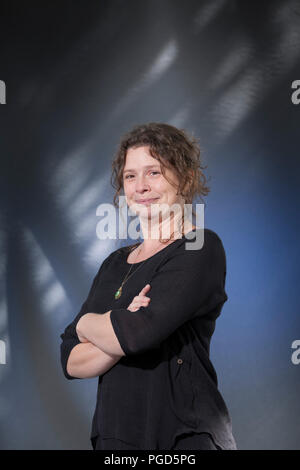 Edinburgh, Großbritannien. 25 August, 2018. Roxanne Bouchard, der kanadische Schriftsteller, dargestellt an der Edinburgh International Book Festival. Edinburgh, Schottland. Bild von Gary Doak/Alamy leben Nachrichten Stockfoto