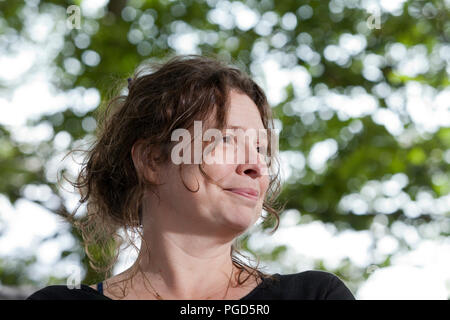 Edinburgh, Großbritannien. 25 August, 2018. Roxanne Bouchard, der kanadische Schriftsteller, dargestellt an der Edinburgh International Book Festival. Edinburgh, Schottland. Bild von Gary Doak/Alamy leben Nachrichten Stockfoto