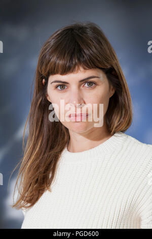 Edinburgh, Großbritannien. 25 August, 2018. Alicia Kopf, der Katalanischen Multimedia Künstler und Autor, dargestellt an der Edinburgh International Book Festival. Edinburgh, Schottland. Bild von Gary Doak/Alamy leben Nachrichten Stockfoto